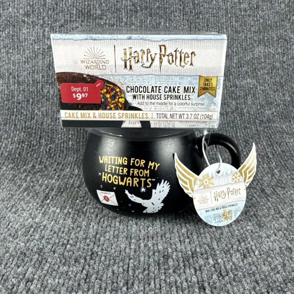 *NEW* Black Cauldron “Waiting For My Letter From Hogwarts” Harry Potter Mug Cup